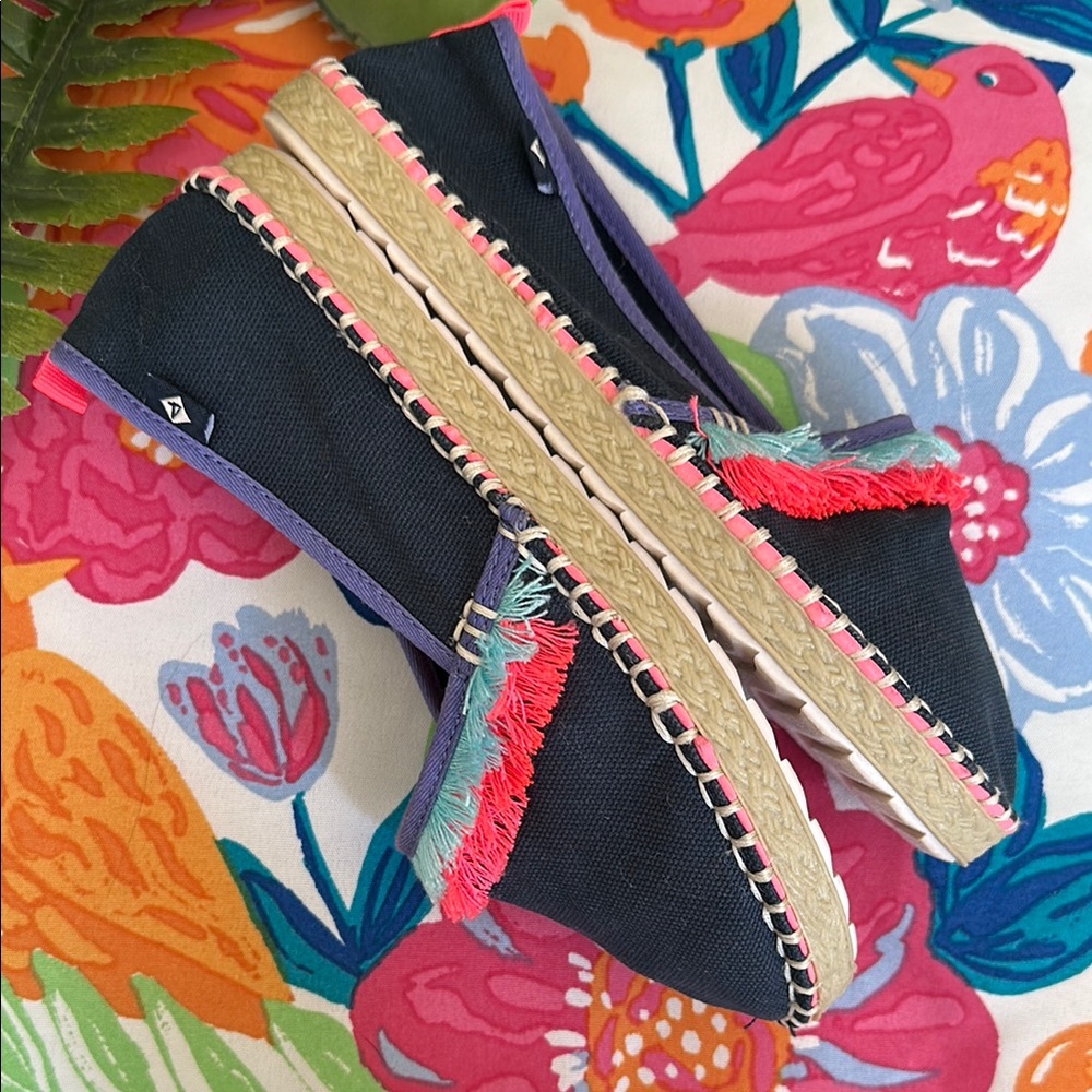 🌺🦩Sperry Blue and Pink Espadrille Flats with Tassel Fringe•Size 13.5(girl)🦩🌺 - Picture 8 of 16